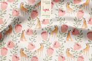 Hyena and protea seamless vector set, a Pattern Graphic by PatternsBlooming (Thumbnail 3 of 6)