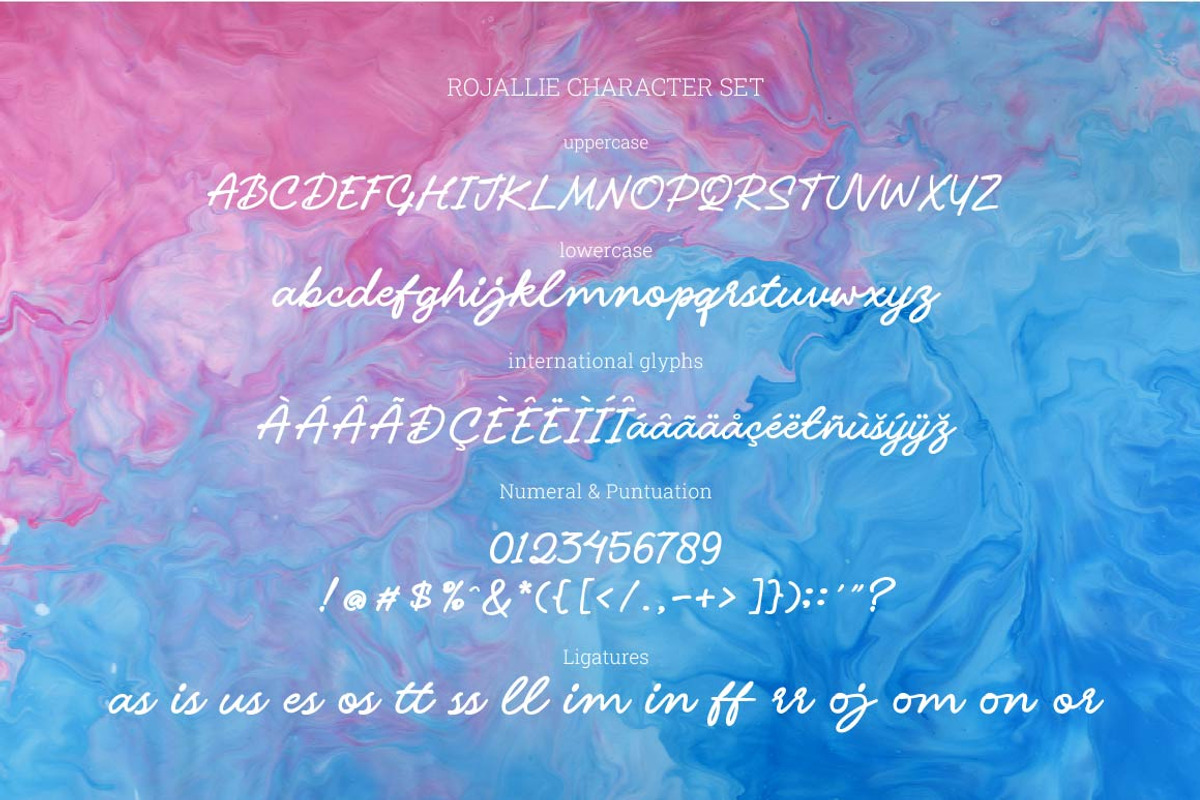 Rojallie - Script, a Script Font by Olexstudio (Photo 6 of 6)