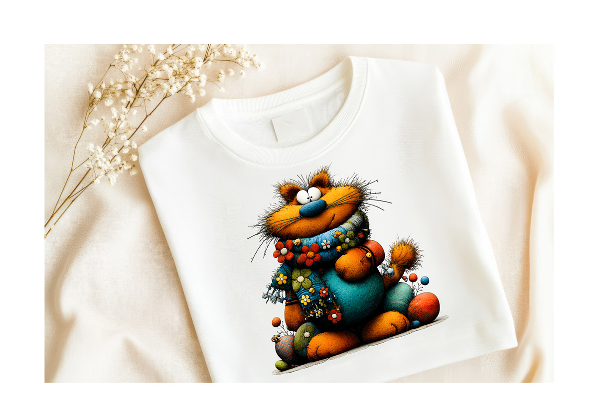Whimsical Easter Cat Clipart Bundle, an Illustration by GatewayDesign (Photo 6 of 6)