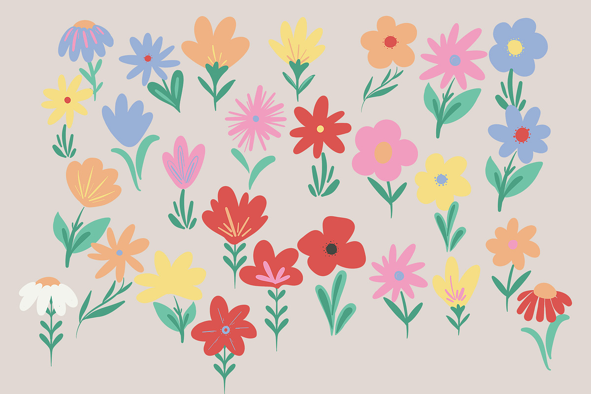 Modern Folk Summer, a Decorative Illustration by HabitusDesigns (Photo 5 of 8)