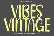 Vibes Vintage, a Script Font by FreshTypeINK (Thumbnail 1 of 8)