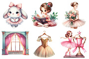Cute Ballet Clipart, an Illustration by Pixels.Craft (Thumbnail 5 of 10)