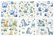 Cute Dinosaur Paw Print Seamless, a Seasonal Illustration by Daily.Designs (Thumbnail 2 of 3)