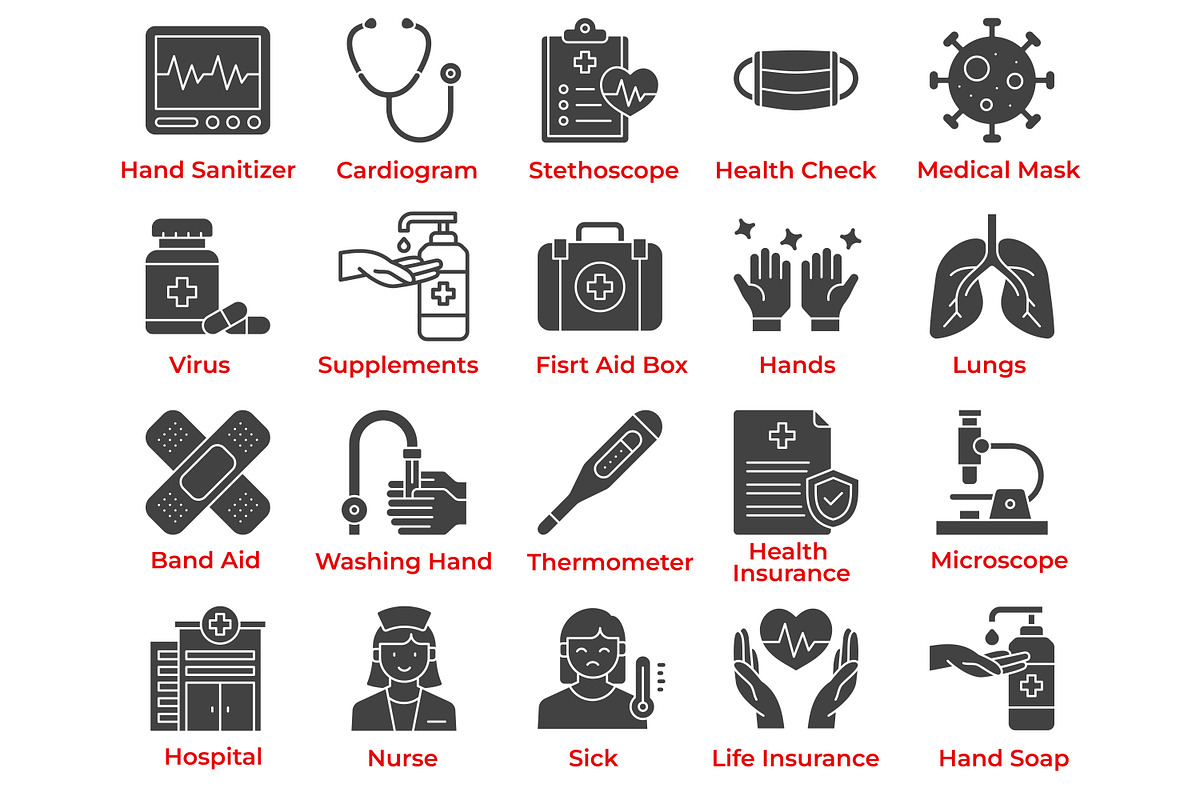 Healthcare Icons, an Outline Icon by Tekuni (Photo 7 of 8)