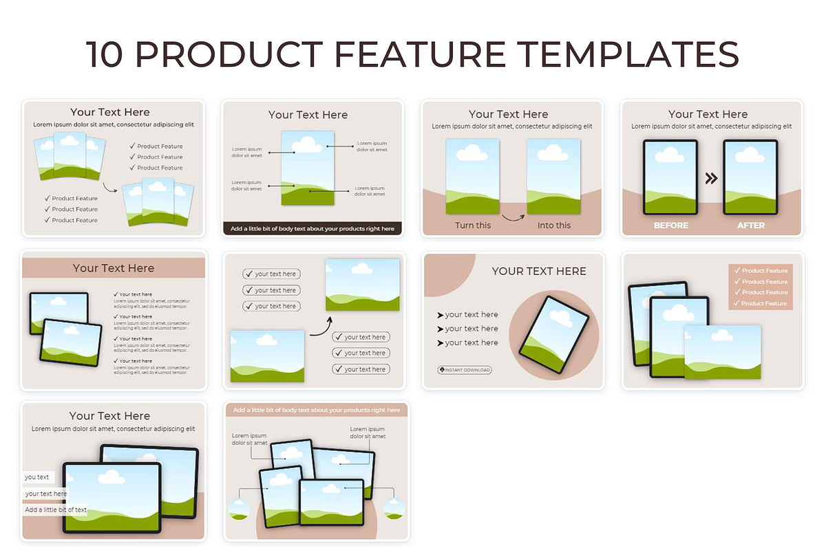 Printable Mockup Listing Template A4, a Books & Magazine Mockup by NoemieDesigns (Photo 4 of 5)