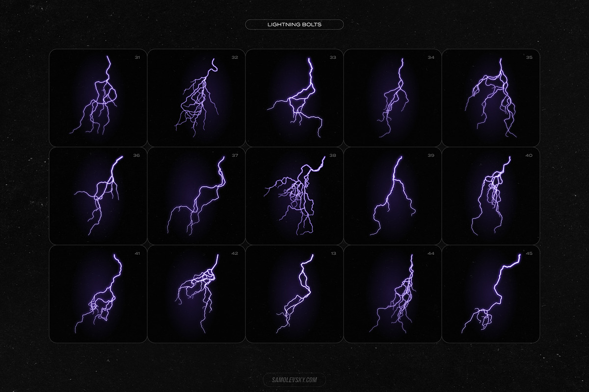 Lightning Bolts & Lens Flares Bundle, a Shape Add-On by Samolevsky (Photo 8 of 16)
