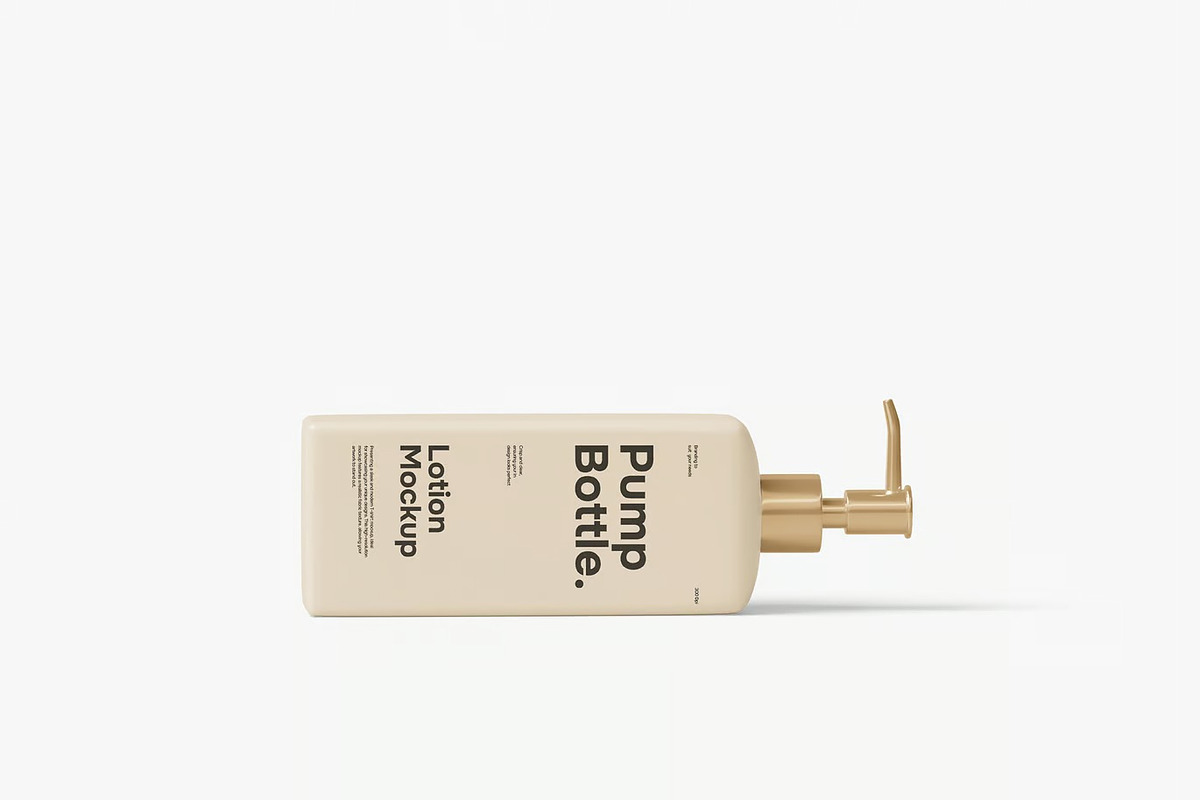 Lotion Pump Bottle Mockup, a Packaging Mockup by renderstockmarket (Photo 4 of 4)