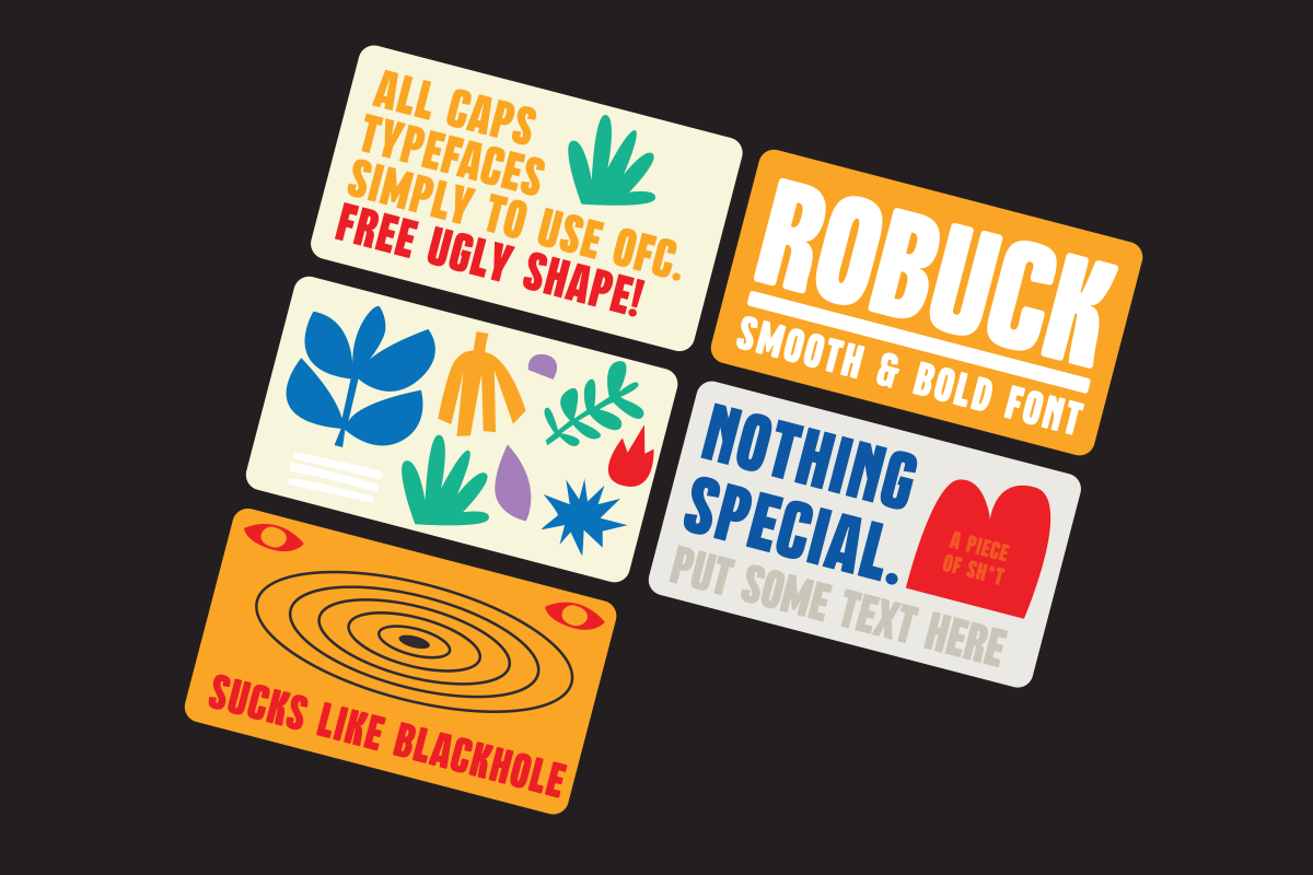 Robuck Display Font + EXTRAS!, a Font by Martype (Photo 2 of 10)