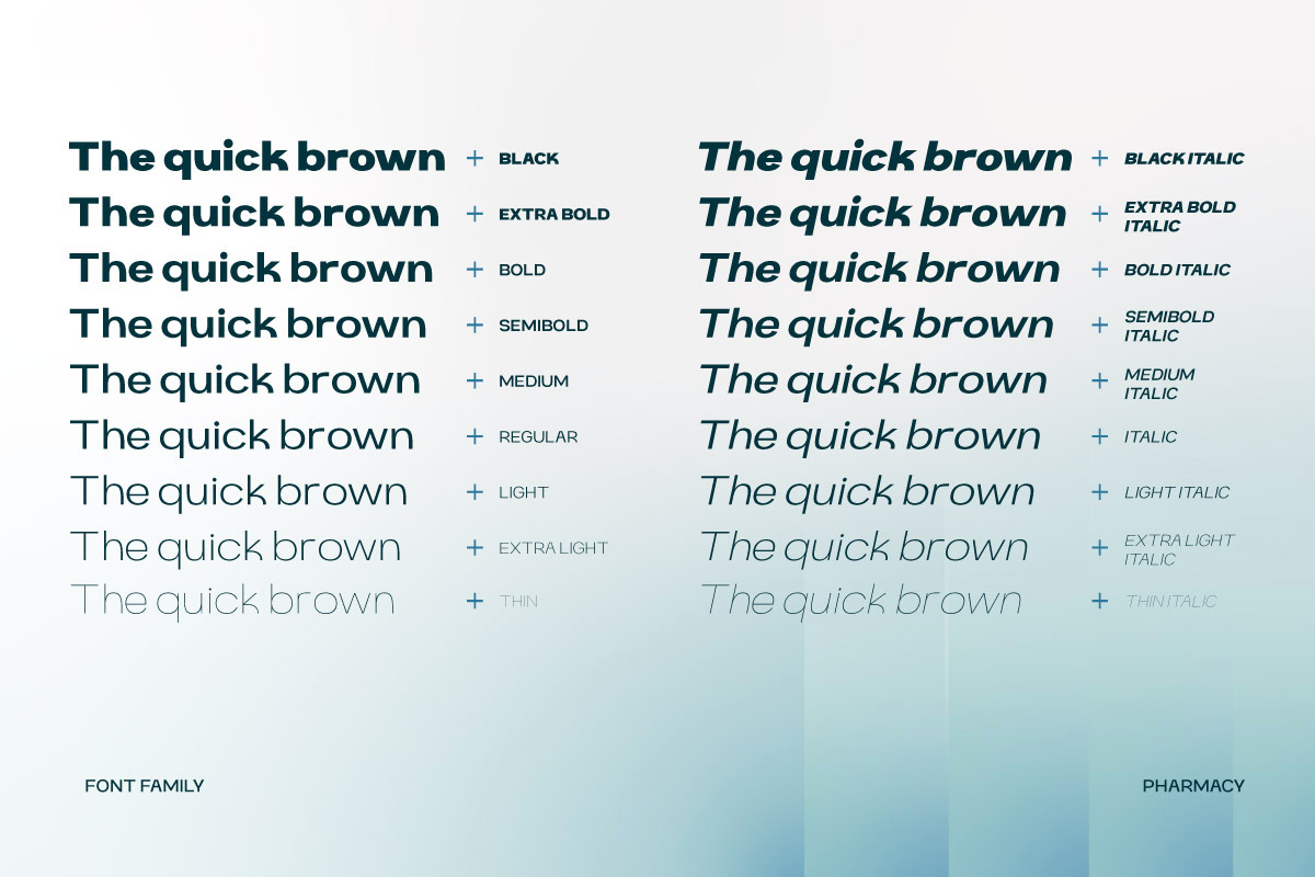 Cartio Sans Serif Font for Pharmacy, a Sans Serif Font by productype1 (Photo 11 of 11)