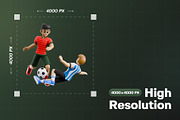 Football Rivalry 3D Character Pack, a Characters & Person 3D Model by Haps Space (Thumbnail 2 of 4)
