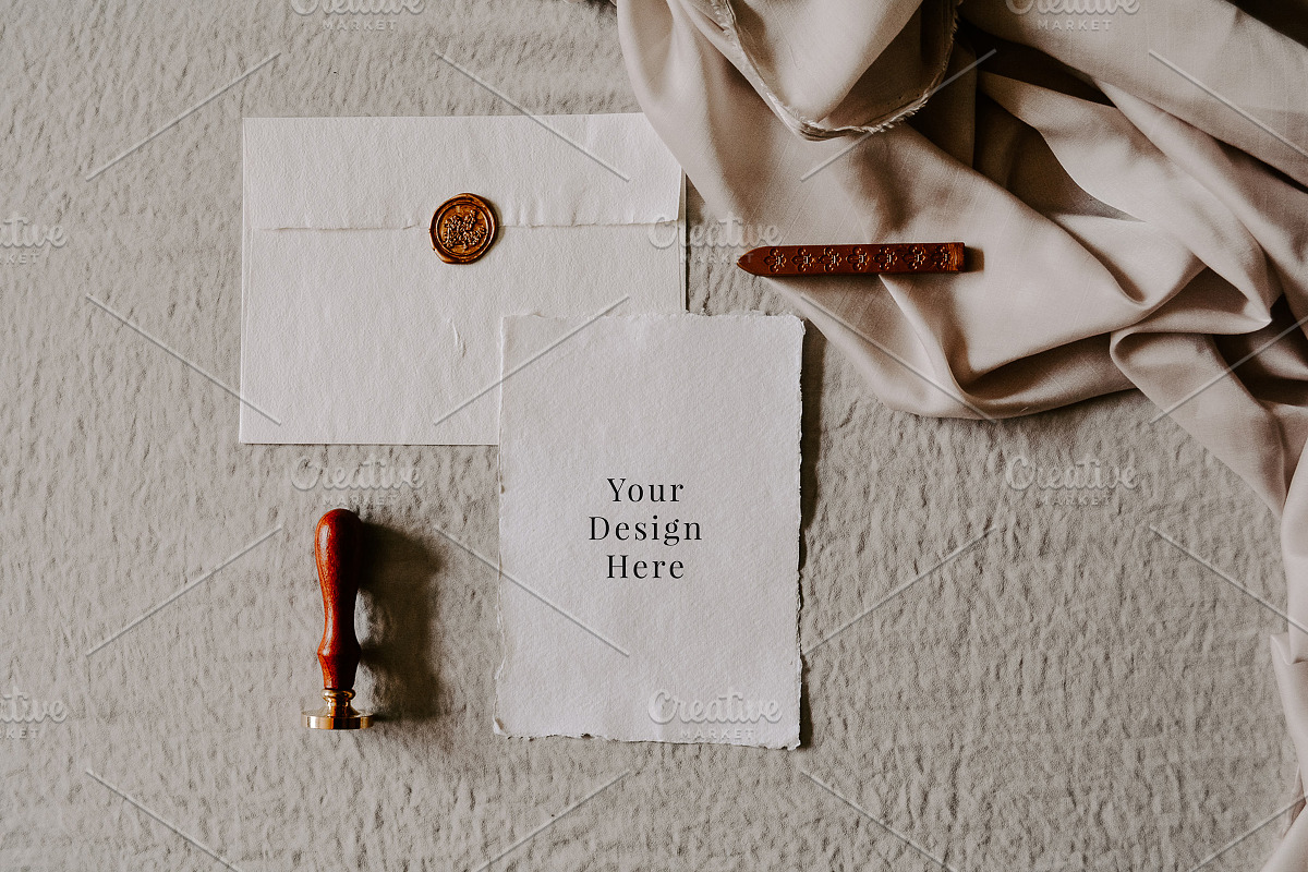 Deckle Edge Stationary Mockup Bundle, a Print Template by Barn Owl Studio (Photo 8 of 16)