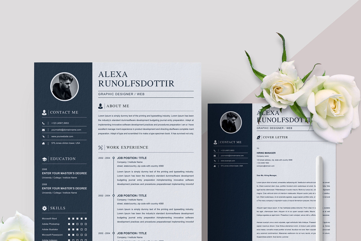 Resume / CV Template, a Resume Template by X-Type (Photo 4 of 5)