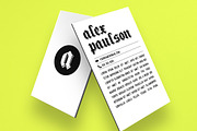 Black and White Business Card 015, a Business Card Template by Nonaglyph Design (Thumbnail 6 of 9)