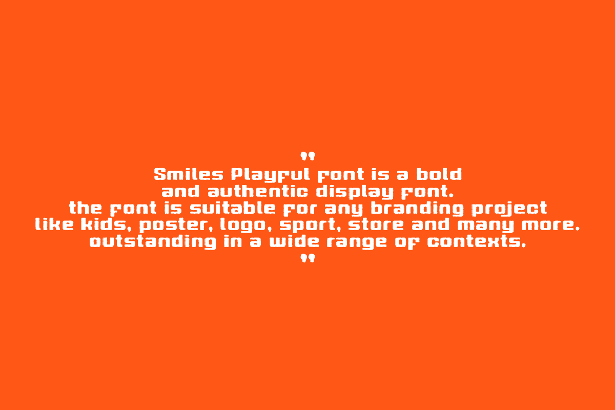 Smiles Playful Font, a Sans Serif Font by QR Design Studio (Photo 6 of 10)