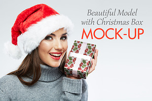 Christmas Box Mock Up