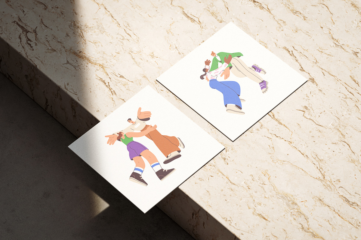 People meeting set. Reunion concept, a Person Illustration by Good Studio (Photo 20 of 20)