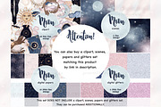 Moon Girls Clipart, a Decorative Illustration by GlamArtZhanna (Thumbnail 4 of 4)