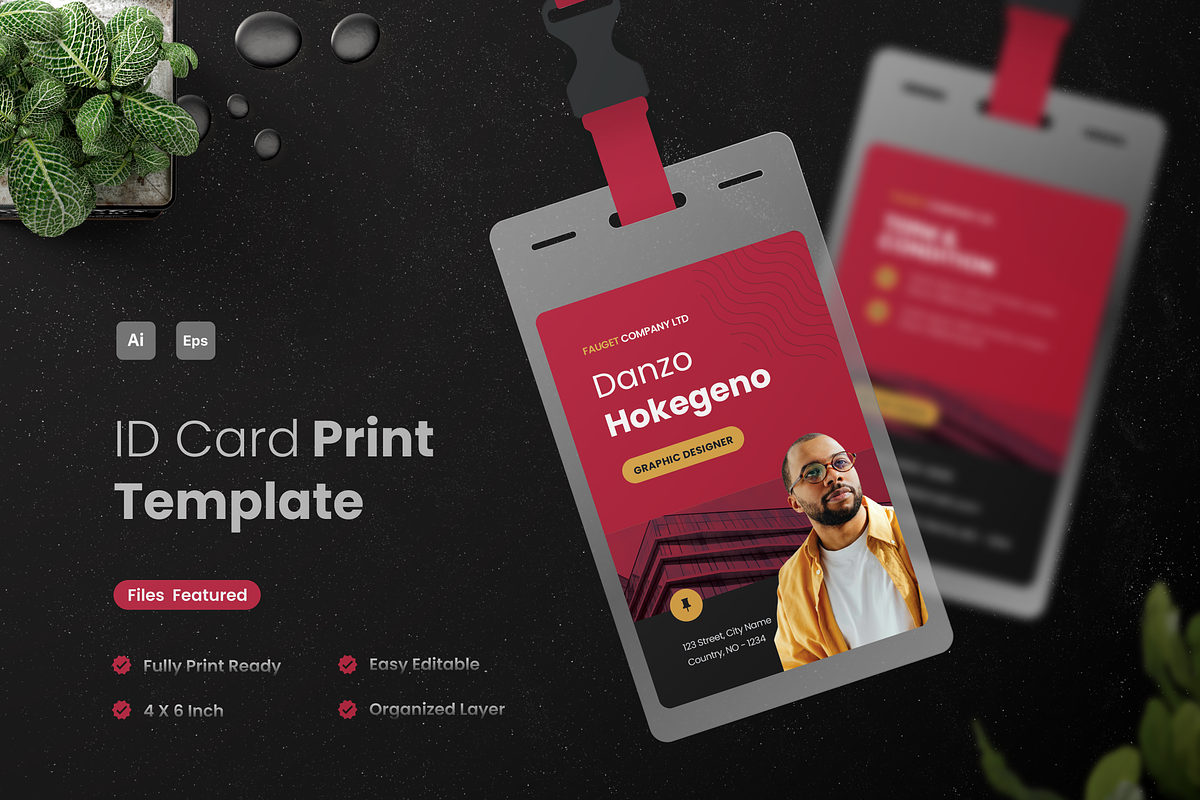 Business Corporated - ID Card, a Card Template by Annora Studio (Photo 1 of 3)