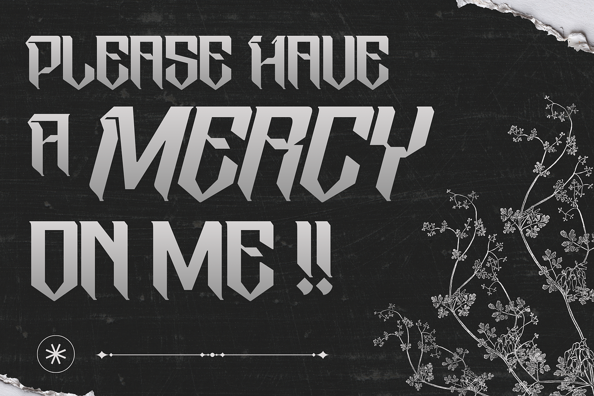 Taeob Gothic - Logo Blackletter Font, a Blackletter Font by Nirmana Visual (Photo 11 of 15)