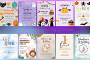 25 Birthday Invitation Card Pack, an Invitation Template by DesignGenix (Thumbnail 2 of 3)