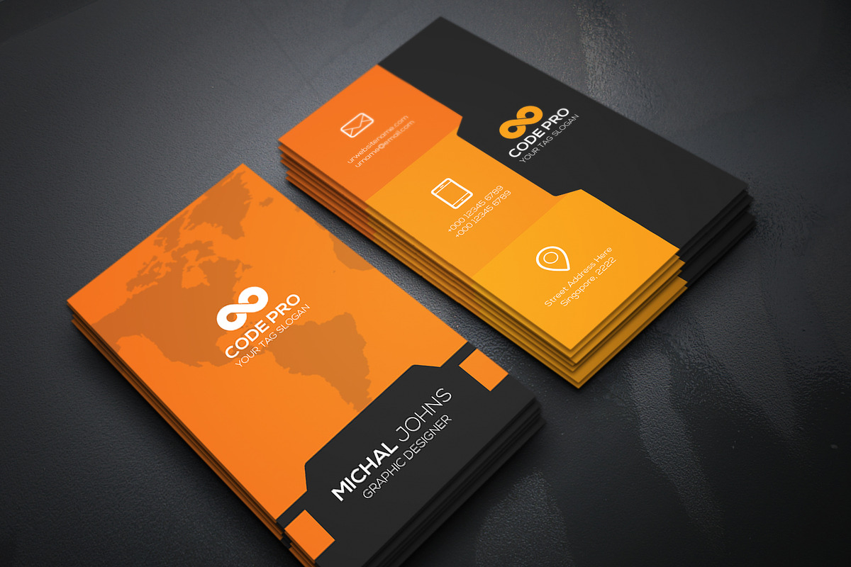 Business Cards 2 in 1, a Business Card Template by Genereux Art (Photo 7 of 8)