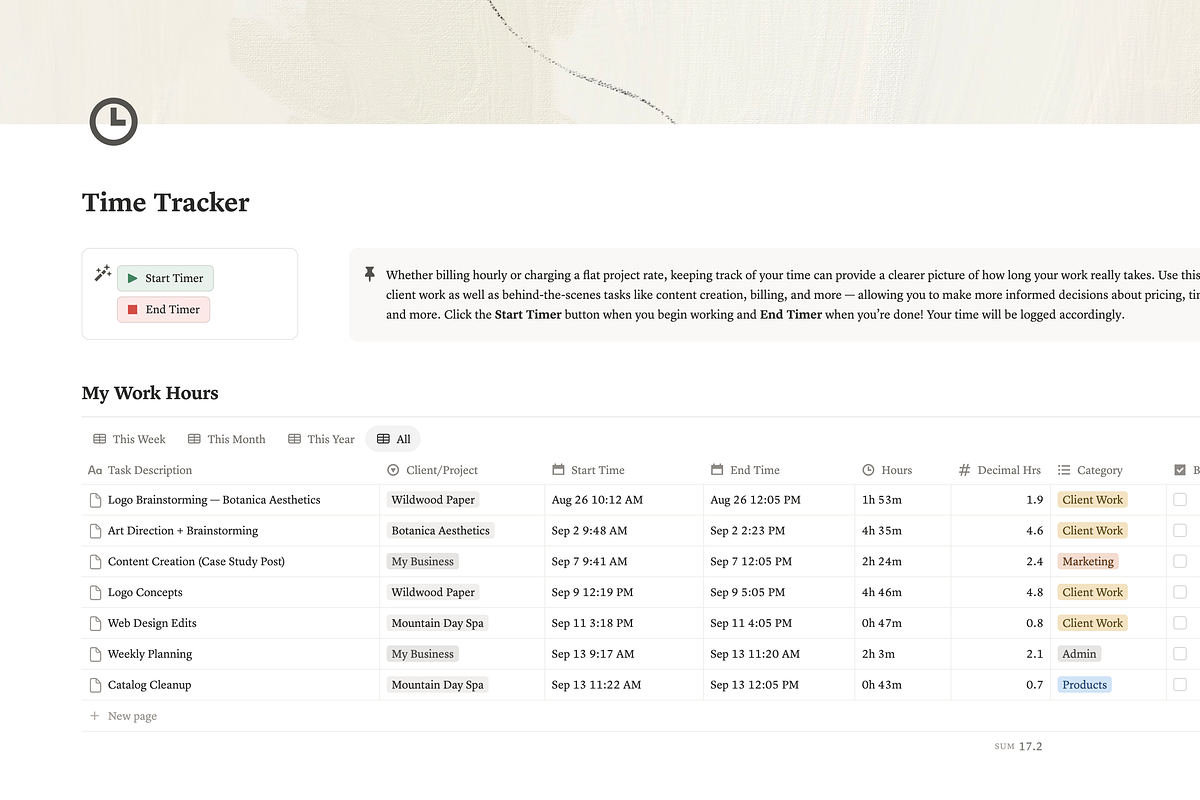 Studio Operations - Notion Bundle, a Marketing Template by MARA Design Co. (Photo 7 of 7)
