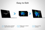 Apple MacBook Pro with Touchbar, a Mac Mockup by RadekBroz (Thumbnail 2 of 5)