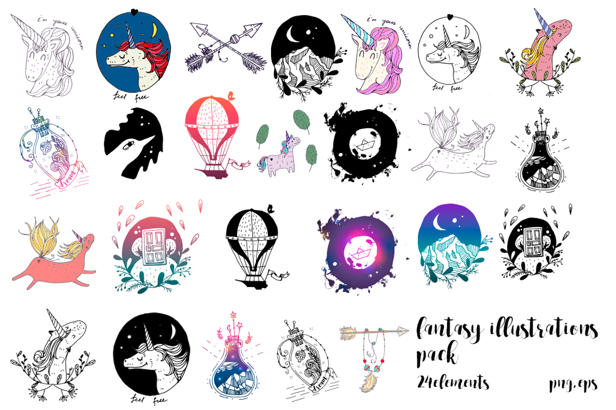 Fantasy illustrations set, an Illustration by Kotozoid (Photo 2 of 5)