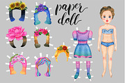 Paper doll, an Illustration by Watercolor life (Thumbnail 1 of 4)