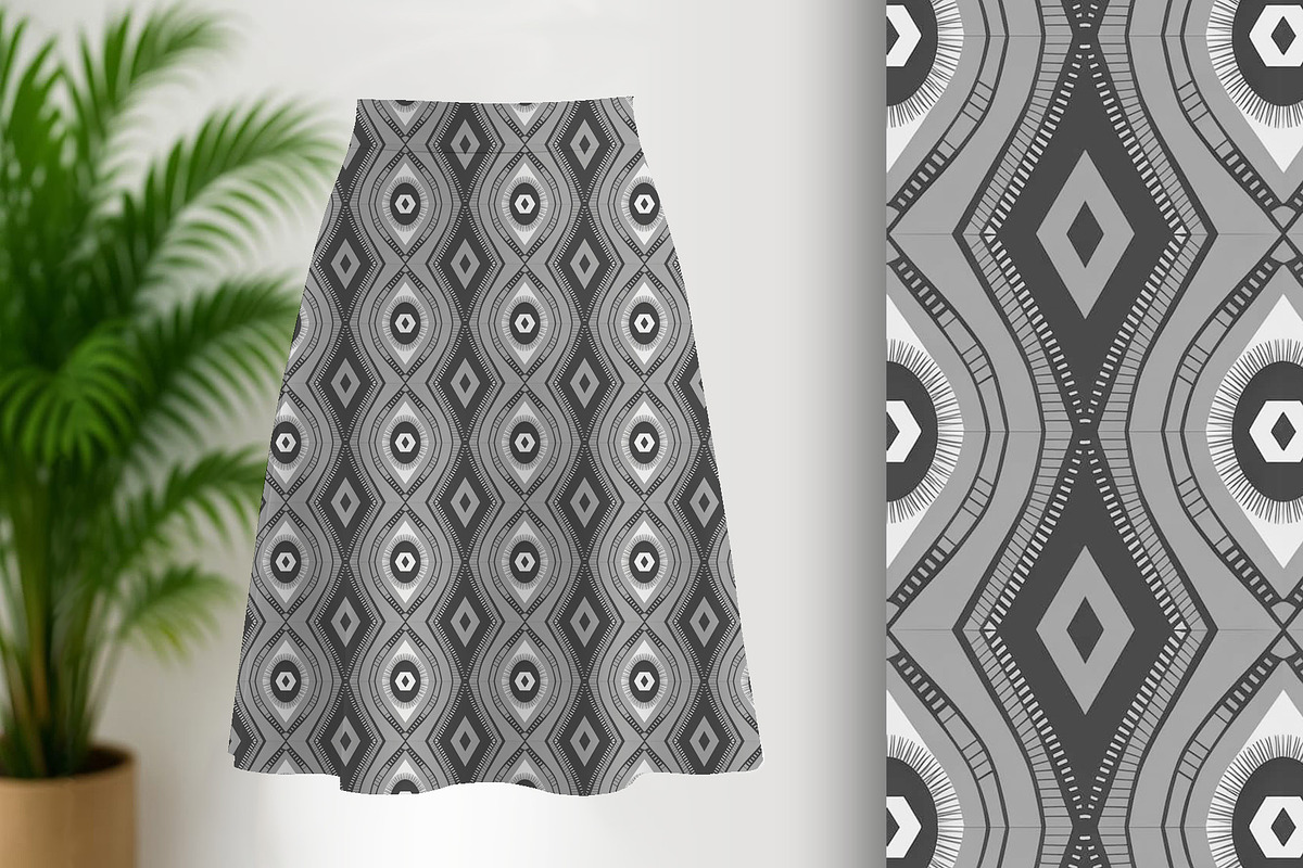 Boho Geo Seamless Pattern, a Pattern Graphic by Sharon Schwalbe (Photo 1 of 4)