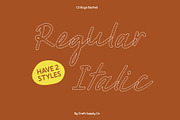 CS Boya Dashed, a Script Font by Craft Supply Co. (Thumbnail 5 of 8)