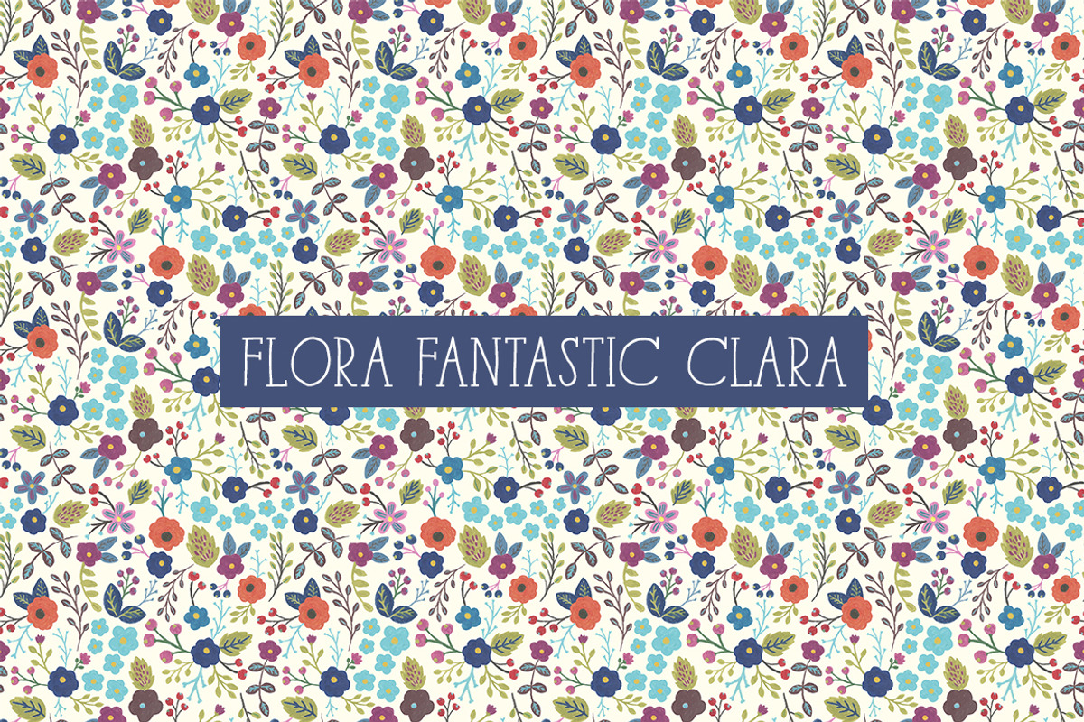 FLORA FANTASTIC Seamless Patterns, a Pattern Graphic by Dreaming with Isa (Photo 7 of 9)