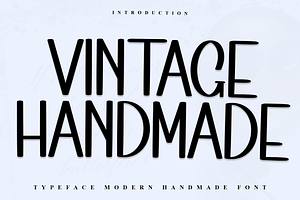 Vintage Handmade, a Serif Font by InermediaSTUDIO