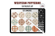 Western Procreate Brushes and Stamps, a Brushes & More by Brush Lab (Thumbnail 6 of 8)