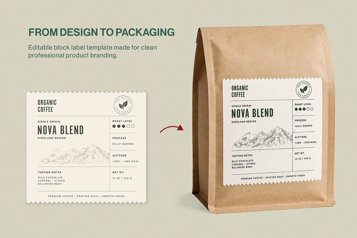 Label Template Set, a Stationery Template by BrandPacks (Photo 9 of 14)