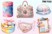 Watercolor Coquette Nurse Clipart, a Graphic by CitraGraphics (Thumbnail 3 of 4)