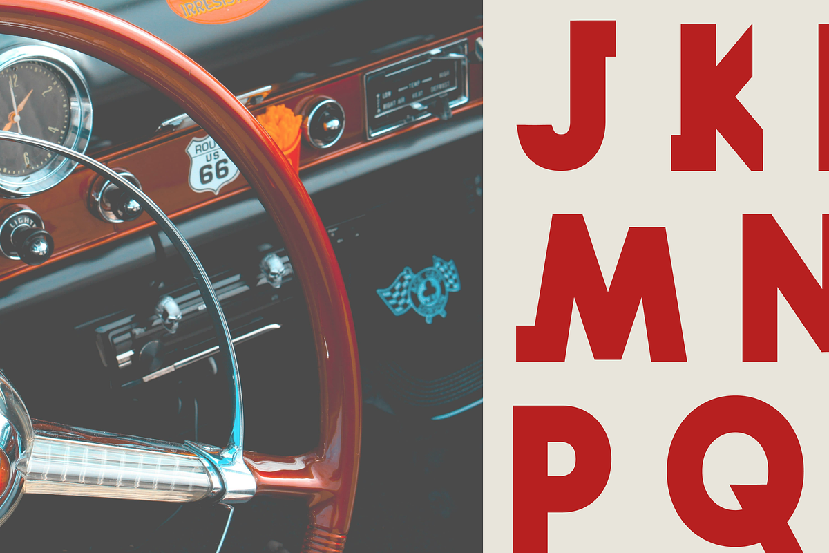 Gabaroid – Retro Display Font, a Sans Serif Font by CapeTypeFonts (Photo 4 of 6)