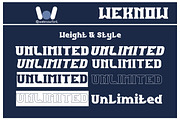 Unlimited Font, a Font by weknow (Thumbnail 7 of 8)