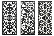 Decorative Floral Panel Silhouette, an Illustration by musafir_fashion (Thumbnail 4 of 21)