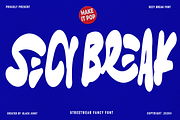 Secy Break - Streetwear Fancy Font, a Handwritten Font by Black Junst (Thumbnail 1 of 11)