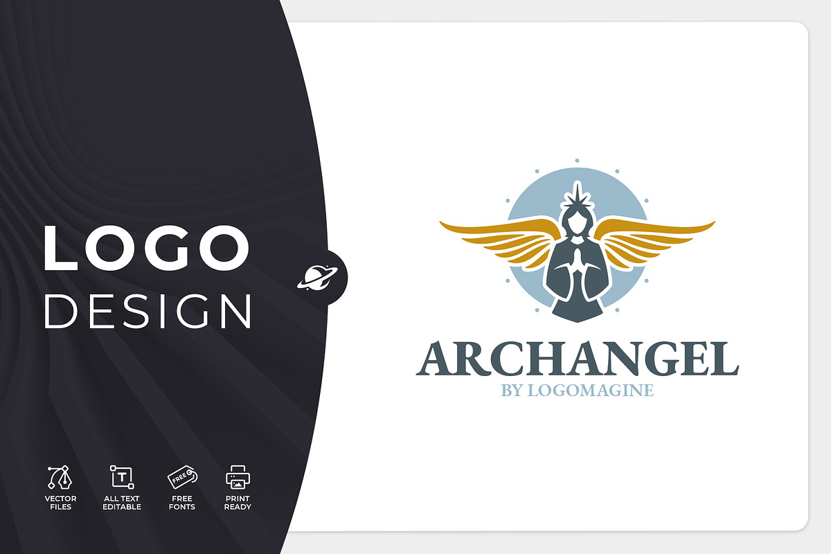 Archangel Logo Template, a Branding & Logo Template by LOGOMAGINE (Photo 1 of 16)