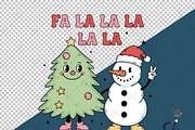 Fa La La La La Christmas Sublimation, an Illustration by Creative Art (Thumbnail 5 of 6)