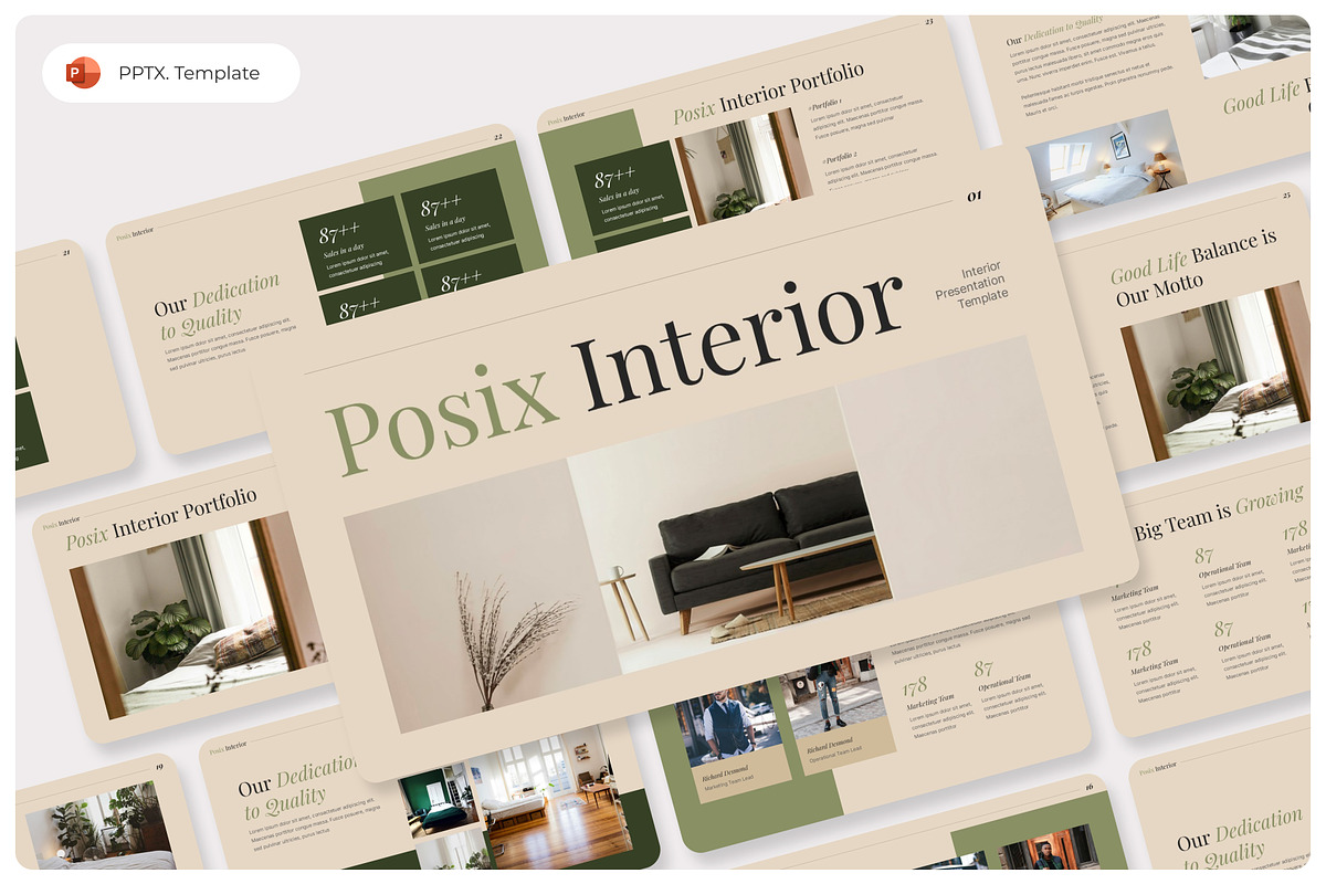 Posix- Interior Design PowerPoint, a Presentation Template by Premast (Photo 1 of 4)