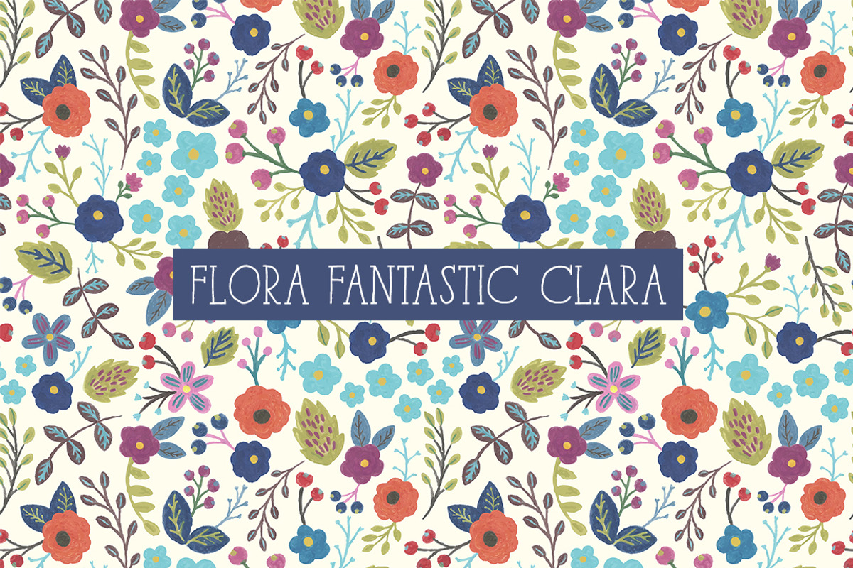 FLORA FANTASTIC Seamless Patterns, a Pattern Graphic by Dreaming with Isa (Photo 6 of 9)