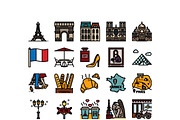 30 Paris with Love Icon Sets, an Icon by VINZENCE STUDIO (Thumbnail 2 of 4)