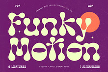 Funky Motion - Groovy Display Font