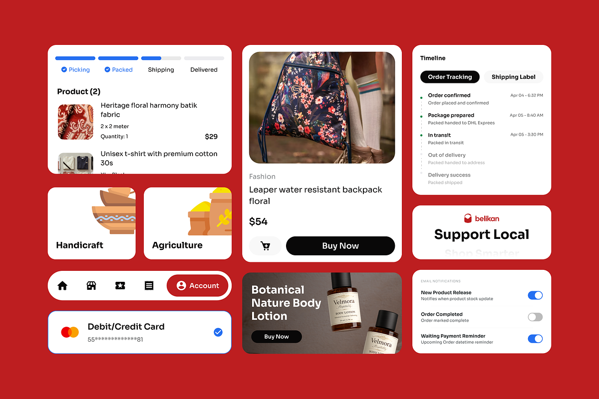 Belikan - Small Medium E-Commerce, an UI Kit Template by Agensip Design Agency (Photo 8 of 10)