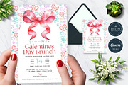 Galentines Day Brunch Invite & Menu, an Invitation Template by Tracia Creative (Thumbnail 1 of 7)