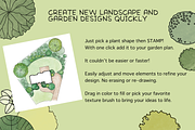 Procreate Stamps for Garden Design, a Brush Add-On by The Botanical Planet (Thumbnail 2 of 6)
