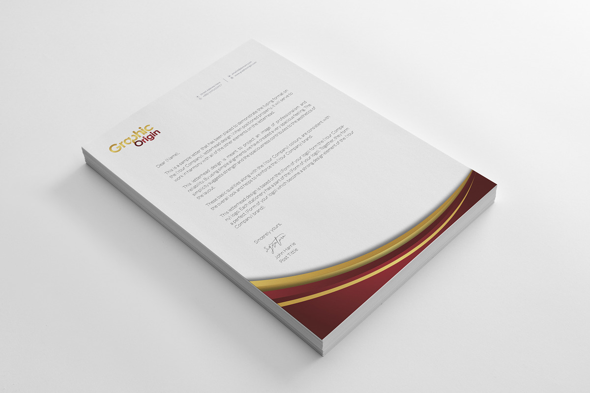Luxury Branding Identity, a Stationery Template by Graphic Origin (Photo 9 of 13)